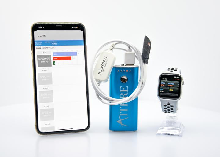 Aithre Illyrian Smart Oximeter - With iOS App - White